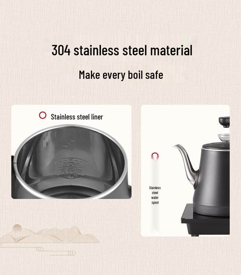 Automatic Electric Tea Brewing Kettle with Built-in Teapot and Water Filling System