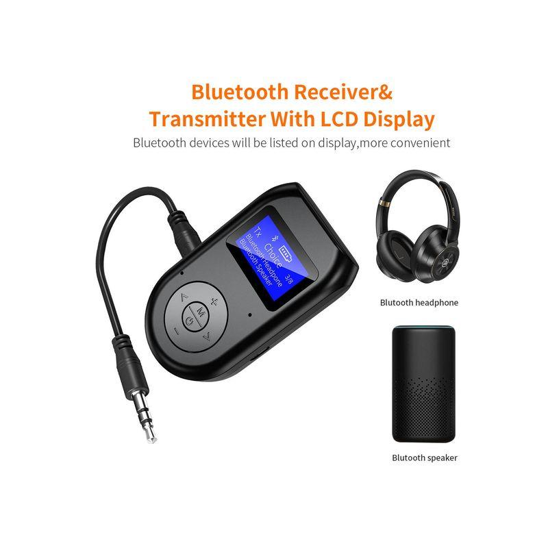 New Bluetooth 5.0 Audio Transmitter, Receiver, and Call Device All-In-One Tv, Computer, Game, and Music Bluetooth Adapter