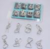 Nine link series puzzle set with 8-piece metal buckle and detachable Buckle adult stress relief toy gift