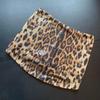 2024 Autumn Trendy Leopard Print Sequin Low Waist Short Skirt