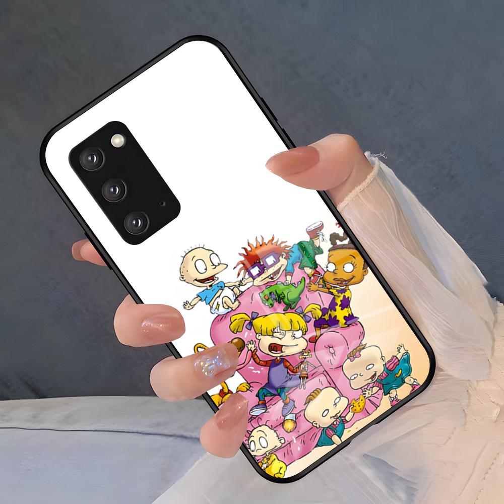 Cartoon R-Rugrats Phone Case For Samsung S26 S25 Plus S20 S20 Plus S22 Ultra S23 FE S21 Plus S21 Ultra Glass Cover