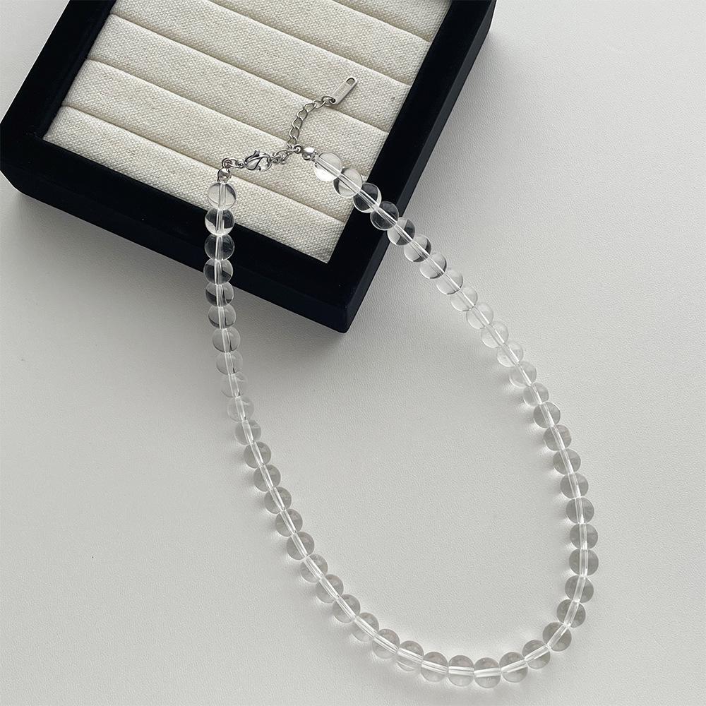 

Корейское хрустальное ожерелье из бусин: Ретро, Высококлассный, Простой, Универсальный Чокер для Женщин