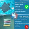 Hot Tub Scum Absorber Pool Oil Sponge Floating Scum Ball Spa Oil Absorbing Sponge Reusable Bathtub Skimmer for Water Maintenance