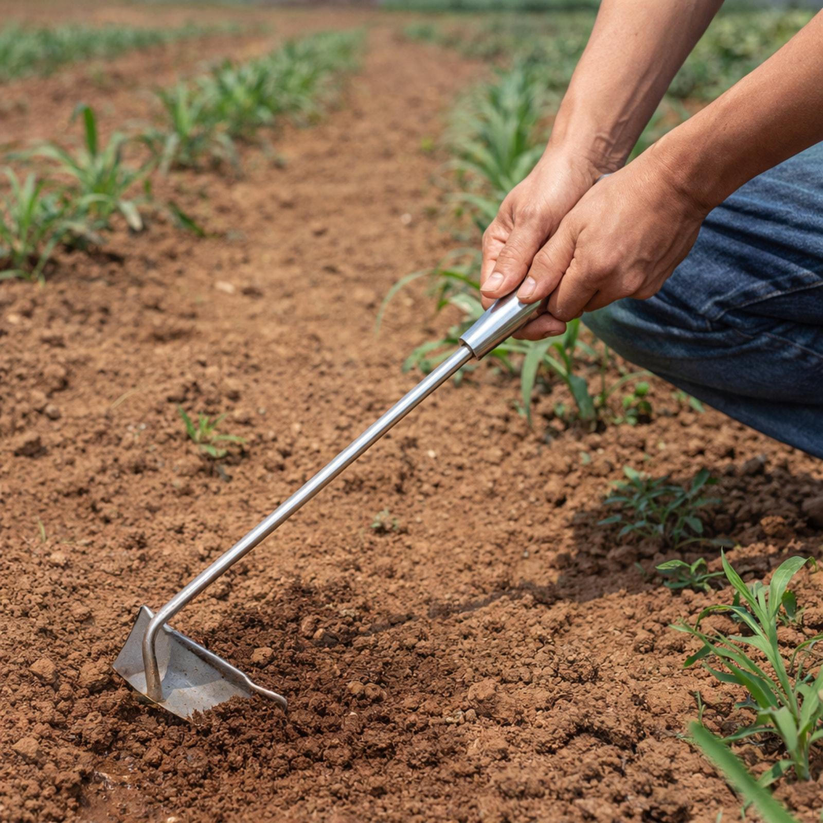 

Garden Hoe Hand for Weeding Portable Weeder Tool Trapezoidal Balconies Large