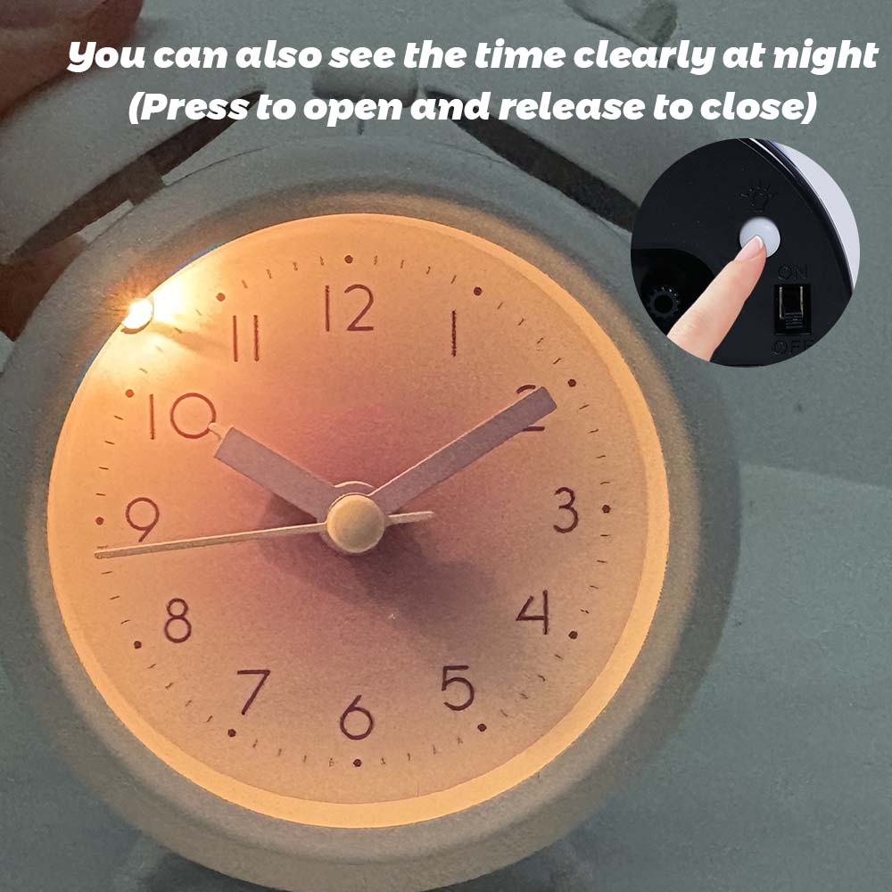 Ins Style Minimalist Alarm Clock Battery Powered (AA) Cute Clock for Home Office Decoration