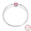 Real 925 Sterling Silver 17-20CM Butterfly Pet Ocean Starry Sky Original Bracelet Fit for Wedding Fine Jewelry DIY Making