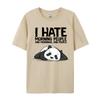 Lazy Panda I Hate Mornings Cute Sleep Shirt Pjyama Sleeping Printed On Normal Tshirts For Unisex Cotton T Shirt Leisure Tee