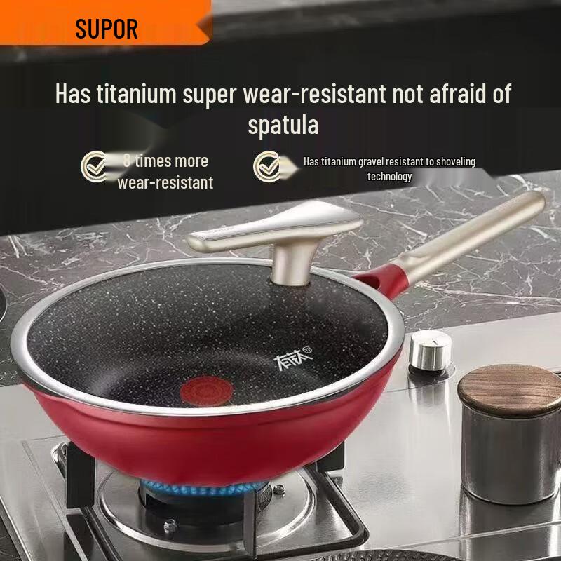 SUPOR 28cm Titanium Non-stick Wok