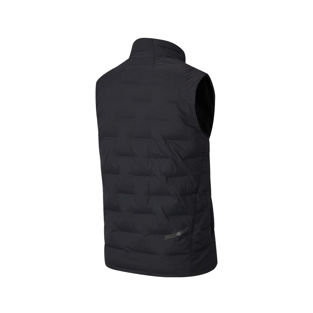 Saucony Urban Commuting Series Sports Lifestyle Woven Stand Collar Zip Vest Men Vests Black SC2230042CAL-BK01