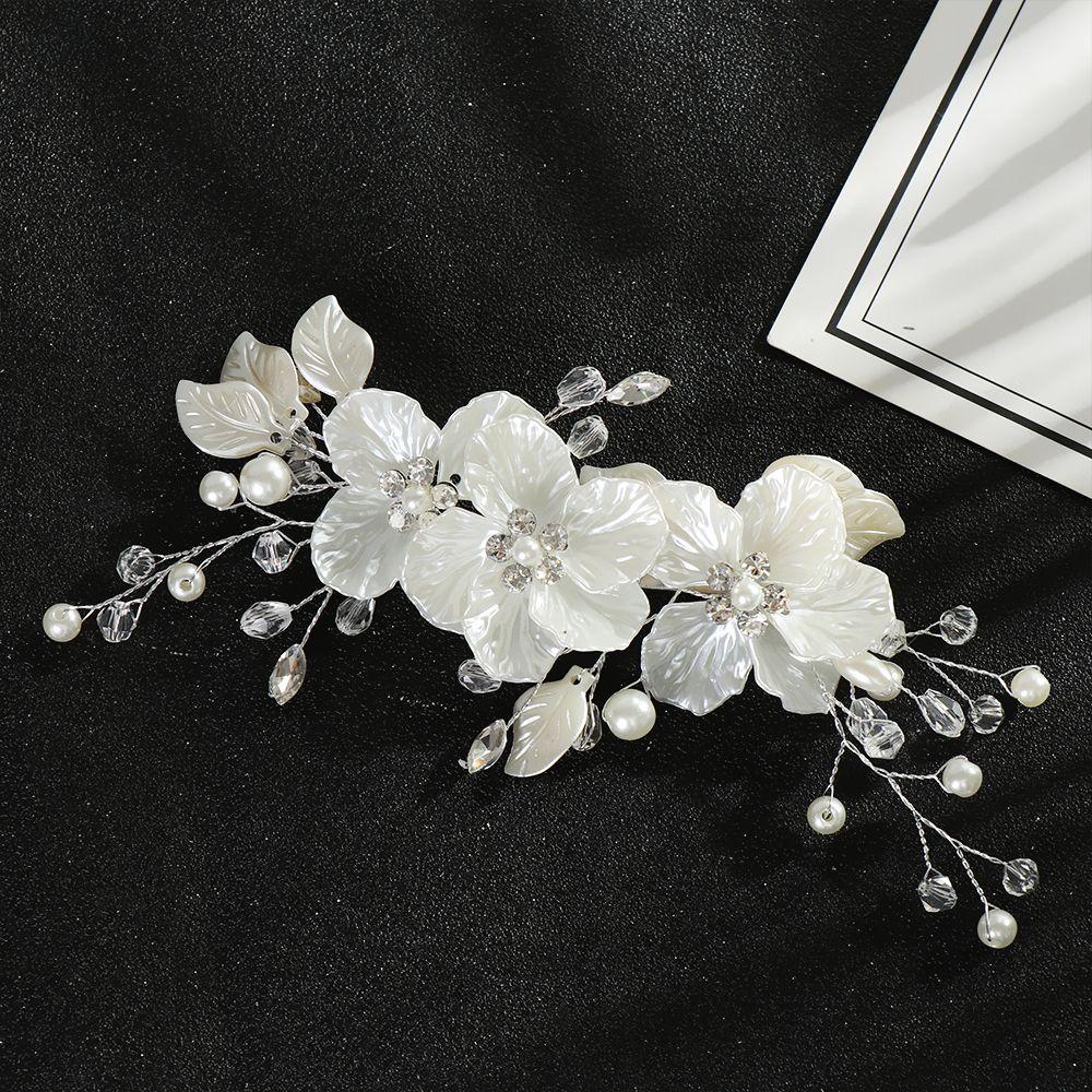 Beautiful Hair Accessories Crystal Pearl Hair Combs Bridal Clips Flower Hair Pin Bridesmaid Tiara