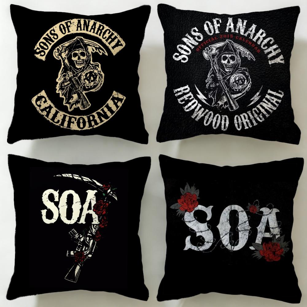 Federa Classica Serie TV Sons of Anarchy Morbida e Facile da Lavare – Versatile per Divano, Letto, Viaggio e Ufficio