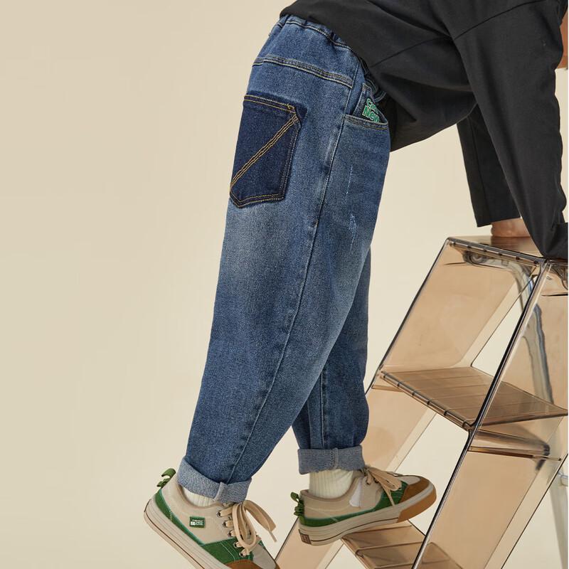 Duo Duo Jia Boy s Fashion Loose Fit Jeans 110