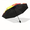 1pc Cute Fire Character Automatic Open/close Folding Umbrella, Compact Portable Travel Umbrella, Perfect Birthday/Christmas, Cute Umbrella,