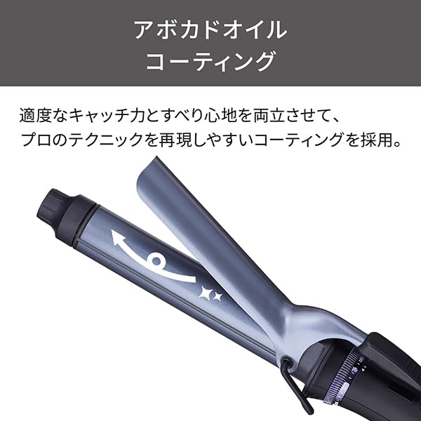 TESCOM Lockeneisen Lockeneisen 32mm Schutz Ion Kompatibel mit Übersee Temperatur Automatische Abschaltung Nobby by TESCOM Easy Plug NIM332A Schwarz