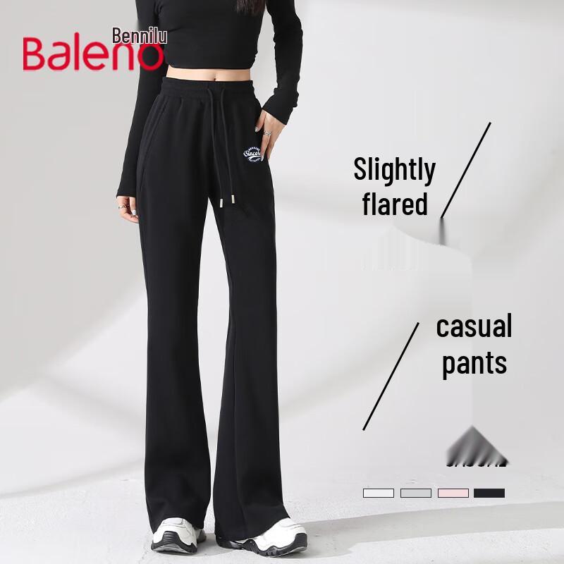Baleno Women's Casual Flared Wide-Leg Pants
