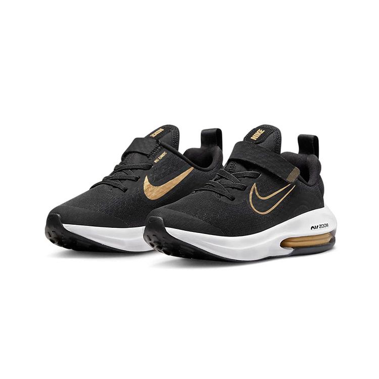 Nike Dětské tenisky Air Zoom Arcadia 2 PS Černé Metalické Zlaté Vlčí Šedá Bílá DM8492-001