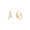 Gold Beam Earrings