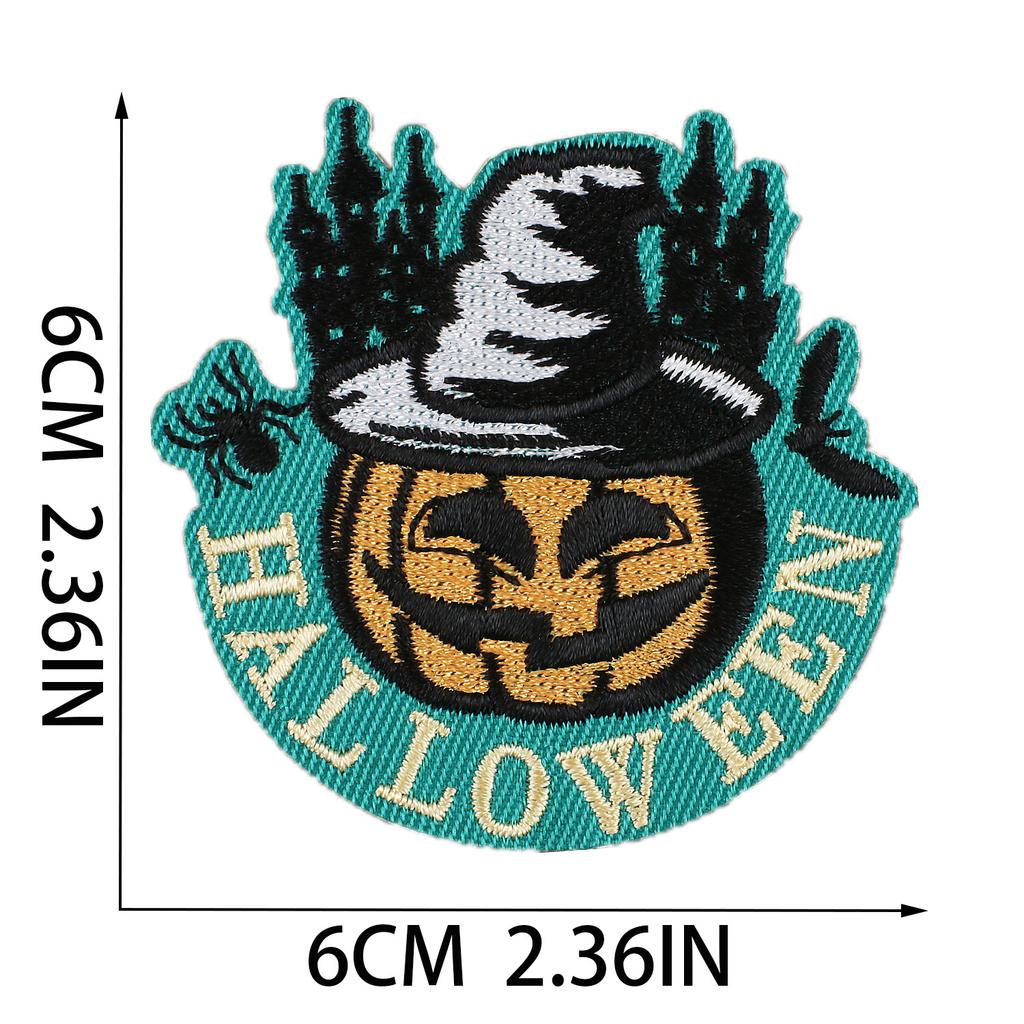 Horror Tree Demon Embroidery Cloth Sticker Mummy Patch Sticker Computer Embroidery Chapter Ghost Embroidery Sticker Cartoon Haunted House Patch