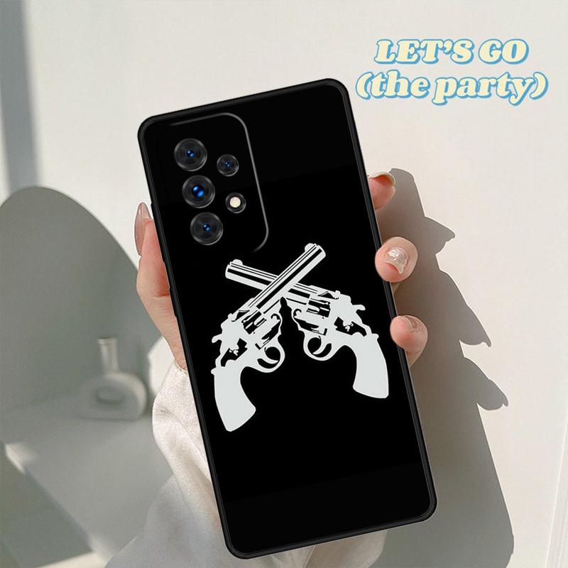 Pistol Gun phone case For Samsung Galaxy A42 A31 A40 A51 A71 A32 A80 A91 A52 A72 A73 A20e A21S A50 A70 A11 A12 Cover