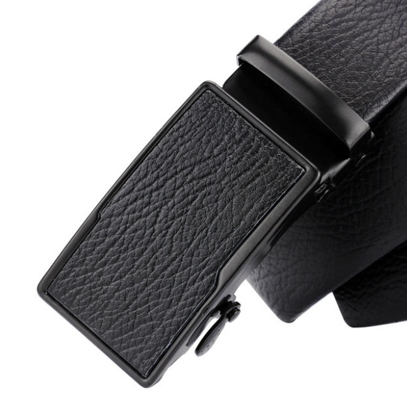 Men's Leather Automatic Buckle Belt Men's Belts Luxury Genuine Leather Belts Gifts