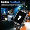 New Professional GPS Outdoor Smart Watch Men Flashlight Compass Waterproof Military Sport Tracker Bluetooth Call Smartwatch