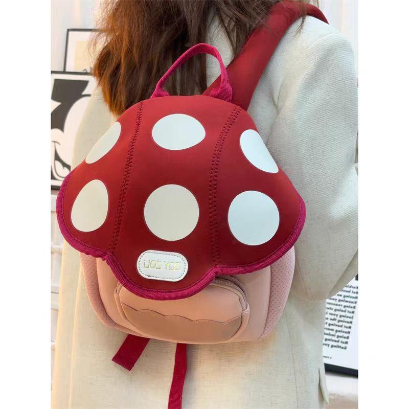 Design Mini Cute Mushroom Small Backpack Premium Sense Popular Cute Treasure Series Children'S Small Backpack