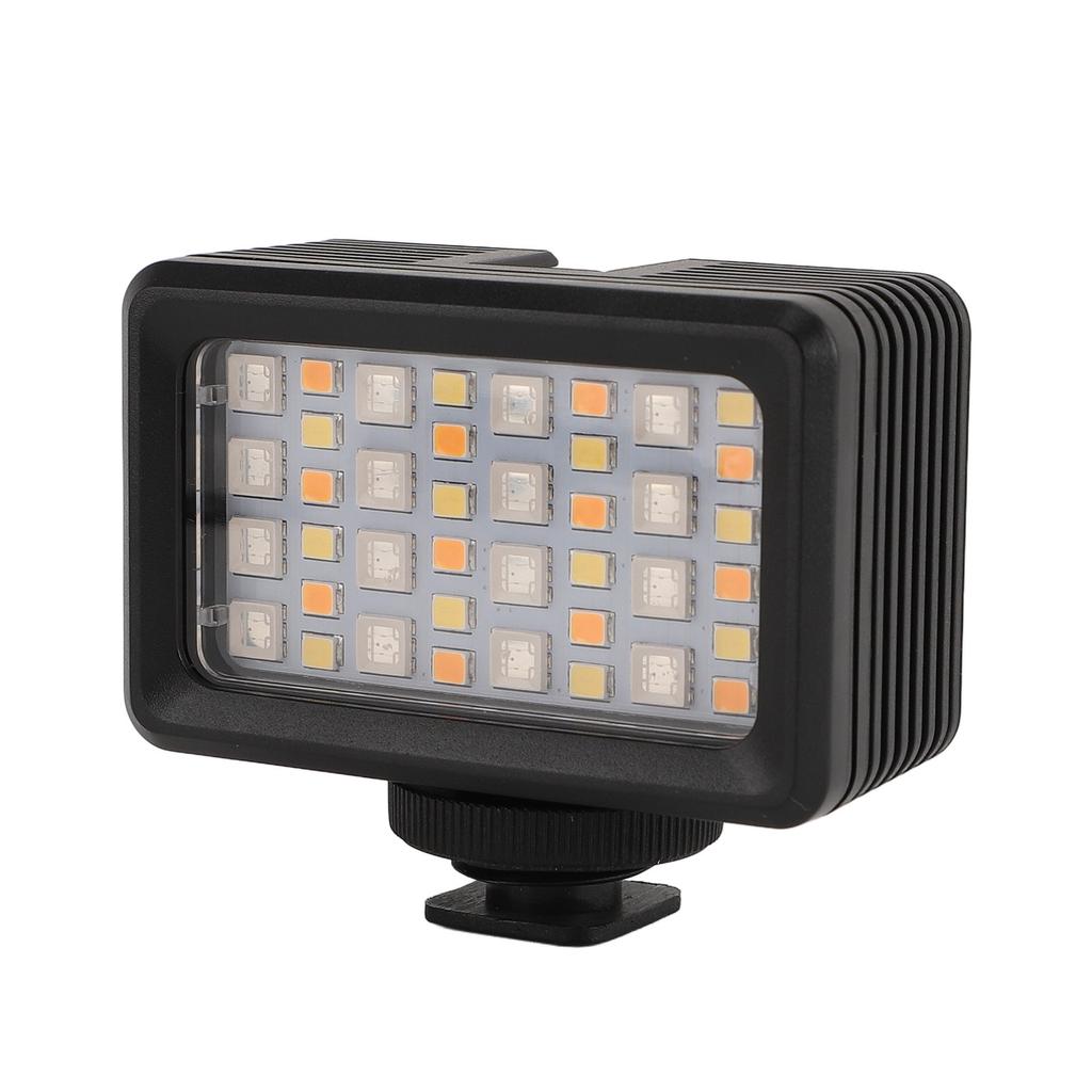 LED Camera Light 40m Waterproof 2700K to 5600K Portable Underwater RGB Video Light for Live