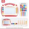 Kids Magnetic Drawing Board with Stand, 4-Color Erasable Doodle Board with Stamps, Portable Educational Drawing Toy for Toddlers