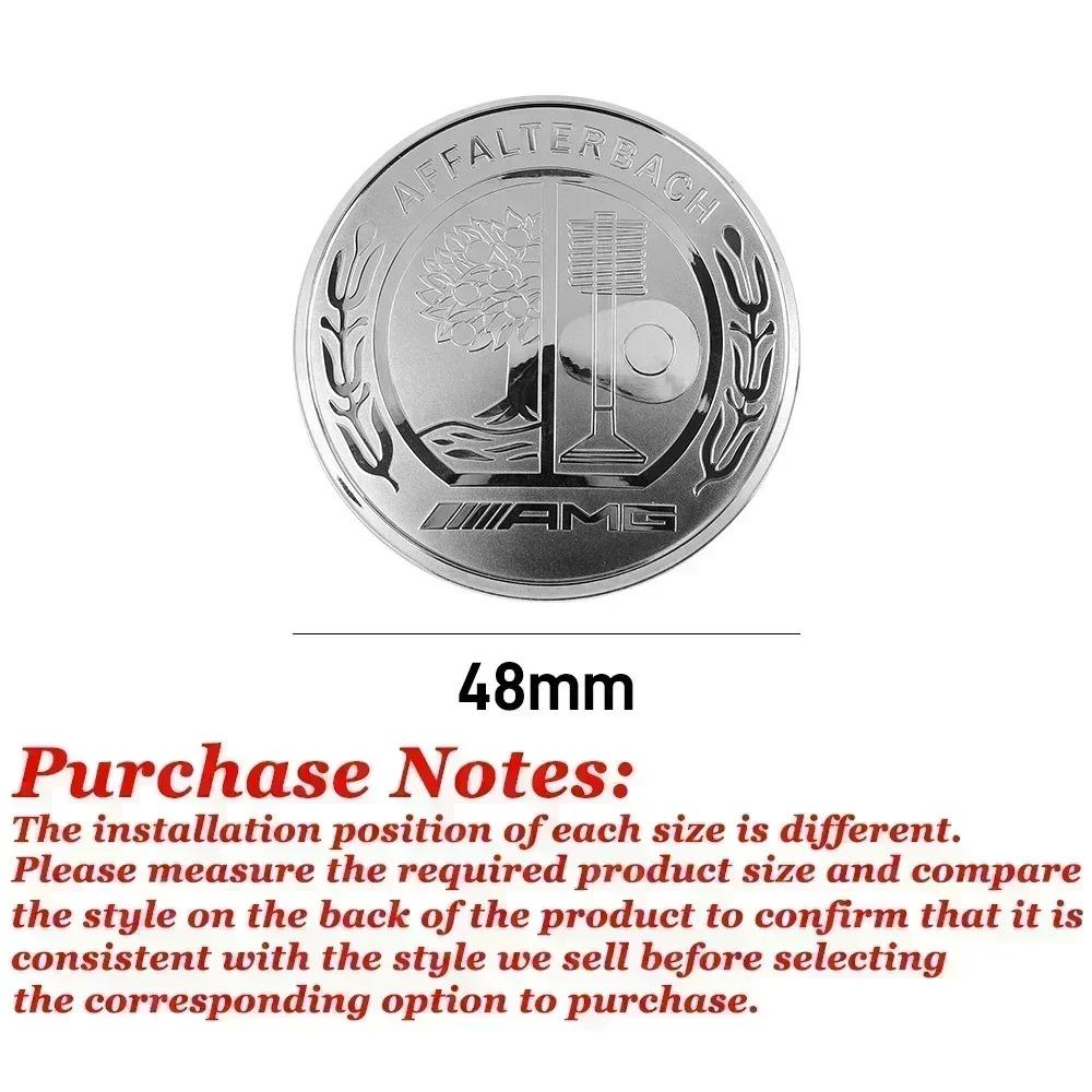 NFQ1   3D Aluminum Car One-touch Start Cover Ignition Device Button Decoration Sticker For Mercedes Benz AFFALTERBACH AMG Badge Emblem