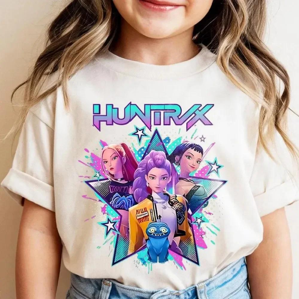 2026 Summer Teen T-shirt Mira Rumi Zoey Kpop Devil Birthday T-shirt Back-to-School Season Kids Birthday Gift Top
