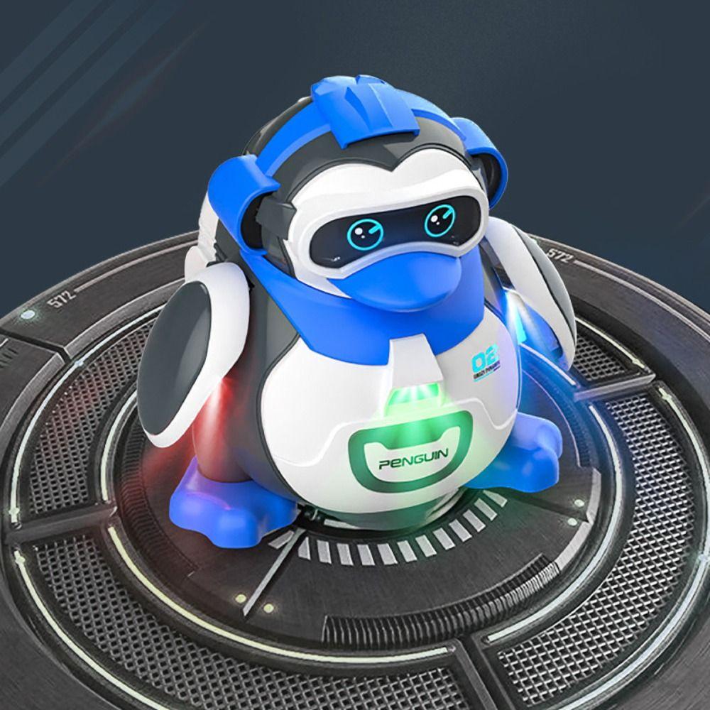 Interactive Penguin Moving Walking Toy Mechanical Penguin Simulation Model Kids Birthday Gifts