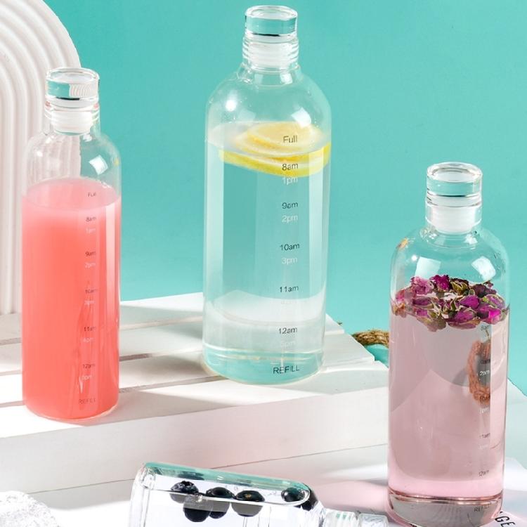 Durable Glass Cup Glass Bottle Time Scale Glass Cup Ideal For Healthy Management In Office Gym And Everyday Use