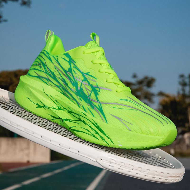 Fashion Carbon-plate Running Shoes Damping Sneakers Unisex Tennis Basketball Trainers Fitness Exercise Sports Shoes