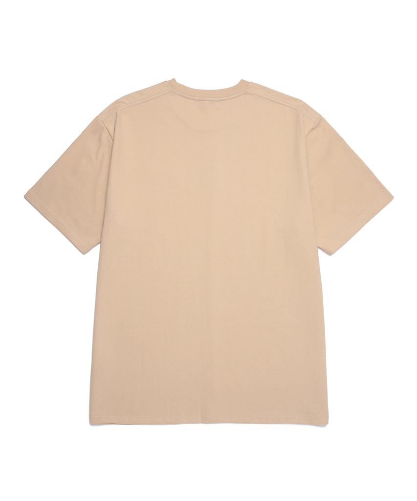 Illedis Half Cutting T-Shirt Beige