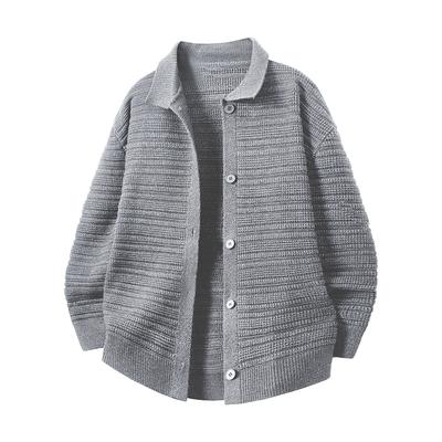 New Men's Youth Sweaters Men's Sweaters Lapel Cardigans Versatile Sweater Tops