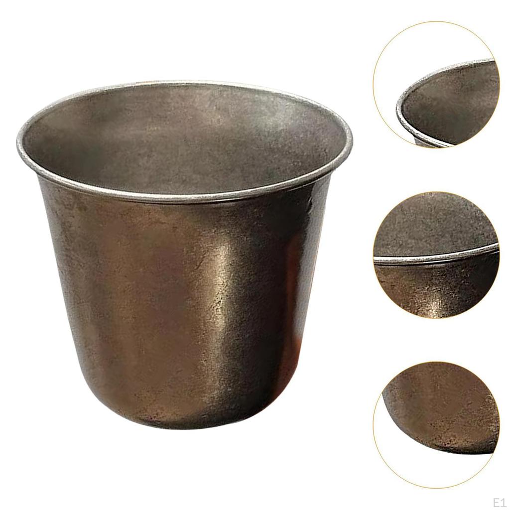 Retro Stainless Steel Cup Water Mug 300ml Shatterproof Tumbler Drinking Glasses Coffee for