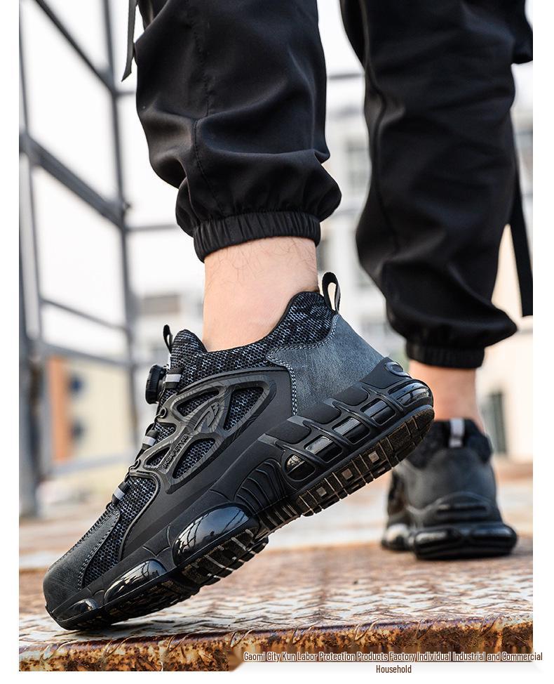 Men's Steel Toe Work Shoes: Anti-Smash, Anti-Puncture, Comfortable, Long-Lasting Wear