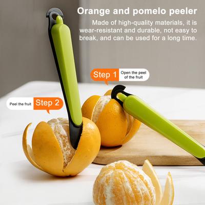 2 Stück Orangenschäler Grapefruit Zitronenschneider Vielseitige Obst- und Gemüseschäler Küchenutensil