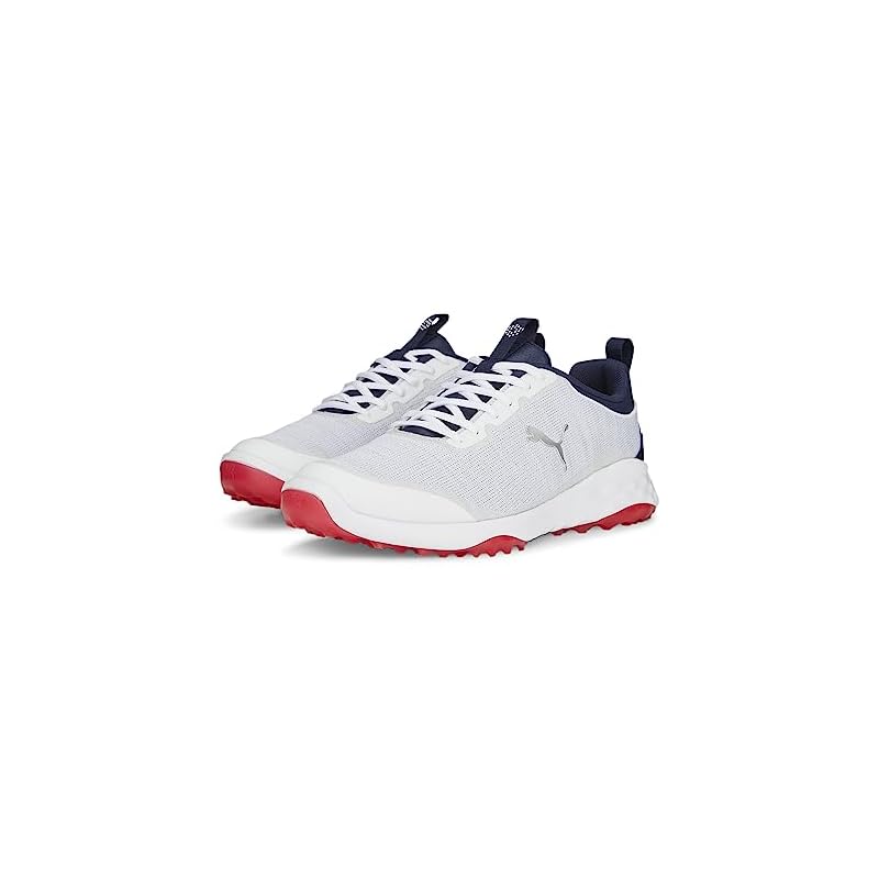 [PUMA] [Puma] Golf Shoes Fusion Pro Men's Puma White/Puma Navy/For All Time Red (377041)(06) 27.5 cm