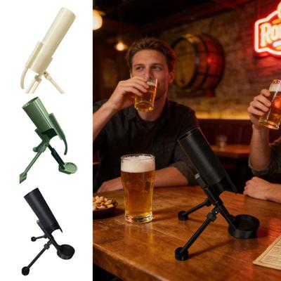 Mortar Beer Bottle Opener Tactical Artillery-Shaped Cap Remover Heavy-Duty Unique Desktop Decor for Home Bar Fun Gift for Military Fans