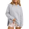 Women's Casual Hooded Top with Side Slits for Everyday Fashion Wear