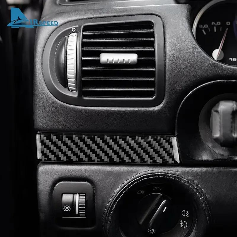 For Porsche Cayenne 2003 2004 2005 2006 2007 2008 2009 2010 Door Decor Interior Car Accessories Real Soft Carbon Fiber Sticker