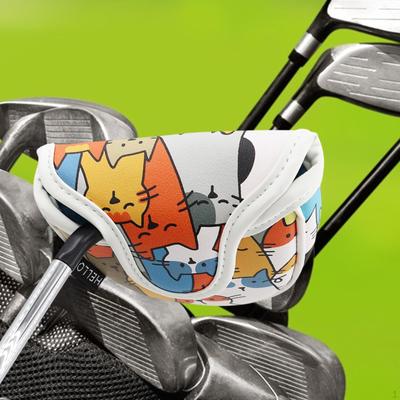 Cat Pattern Golf Mallet Putter Head Cover for Protection