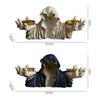 Halloween Candlestick Decoration Vintage Halloween Candle Holder Grim Reaper Candle Holder for Halloween Christmas Home Decor