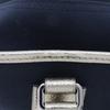 LOEWE Amazona 36 Handbag Boston bag 2010 Navy blue/Silver canvas/leather Women Used