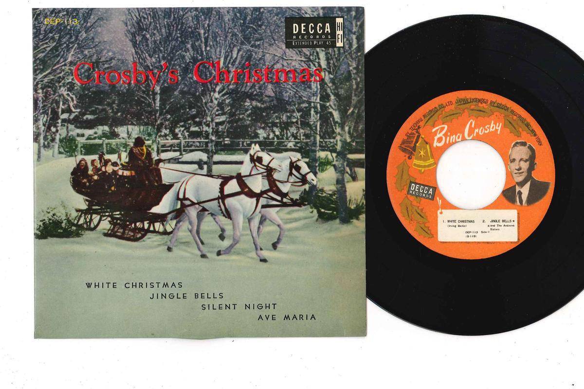 

7inch Record BING CROSBY - White Christmas DEP113 DECCA Japan Jazz Used
