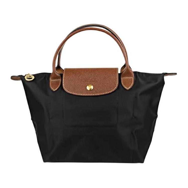 

Longchamp Le Pliage 23 Short Handle Large Capacity Fabric Shopping Bag Dumpling Bag Tote Bag Small Women tote bags Black 1621089001 Basic Set (Bag)