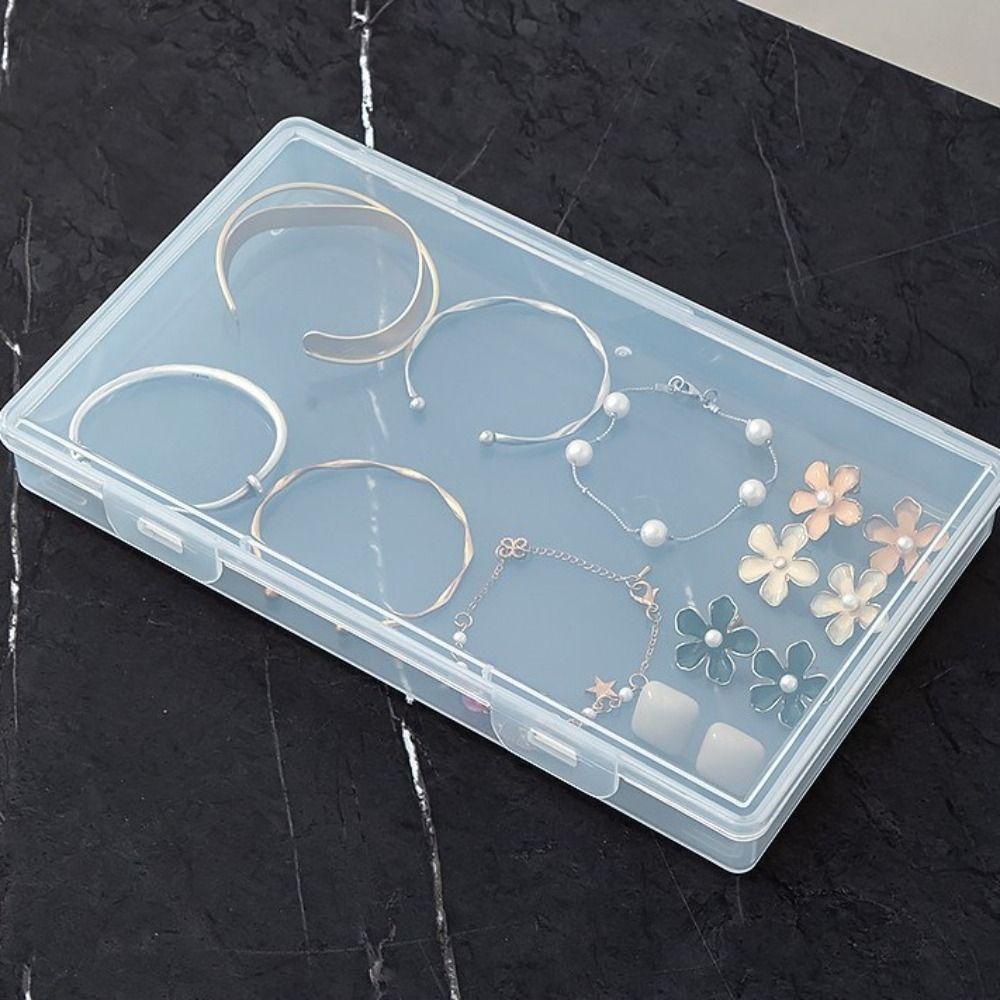 Convenient DIY Jewelry Organizer Bracelet Mini Square Storage Box Transparent Pill Box Necklace