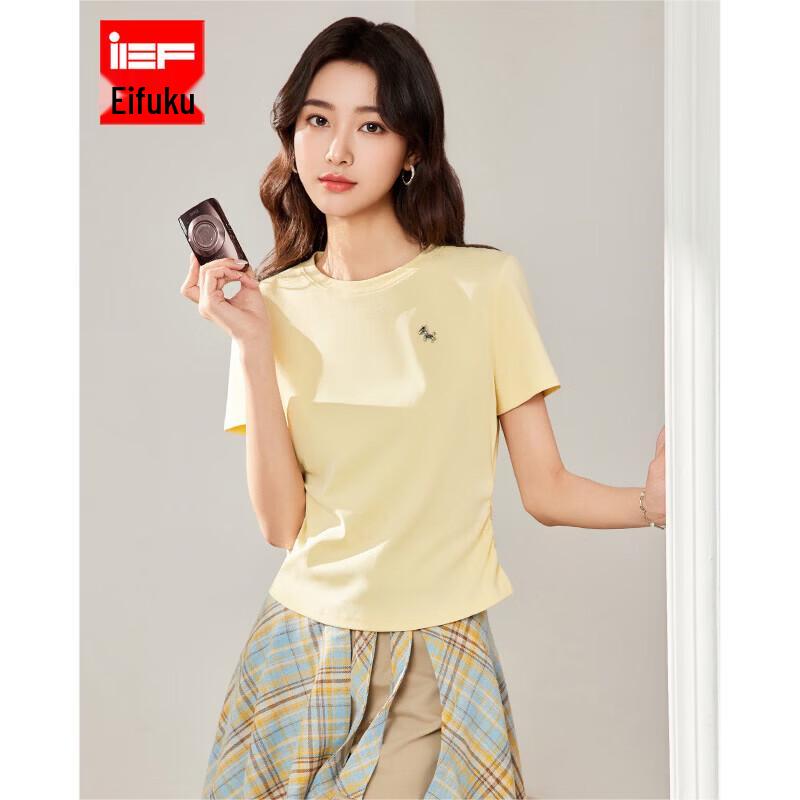 IEF Women's Korean Style Slim Fit T-shirt