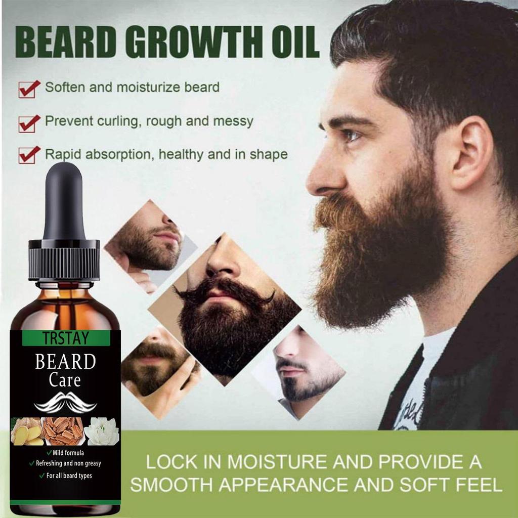 Esenciální olej pro růst zázvorových vousů Vlasy na obličeji Hustší Rychlejší Produkty proti vypadávání vlasů Folikuly Nourish Enhancer Muži Péče o vousy